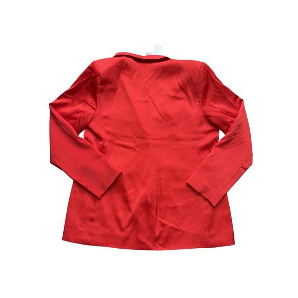 NWT Rachel Zoe Vibrant Red Women’s L Career Blazer Holiday - Picture 7 of 7
